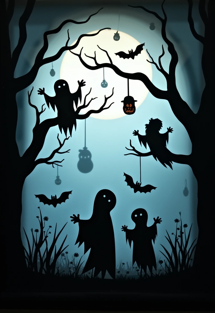 13 Spooky Halloween Decor Ideas for Small Apartments (#9 is my fave!) - 10. Ghostly Window Displays