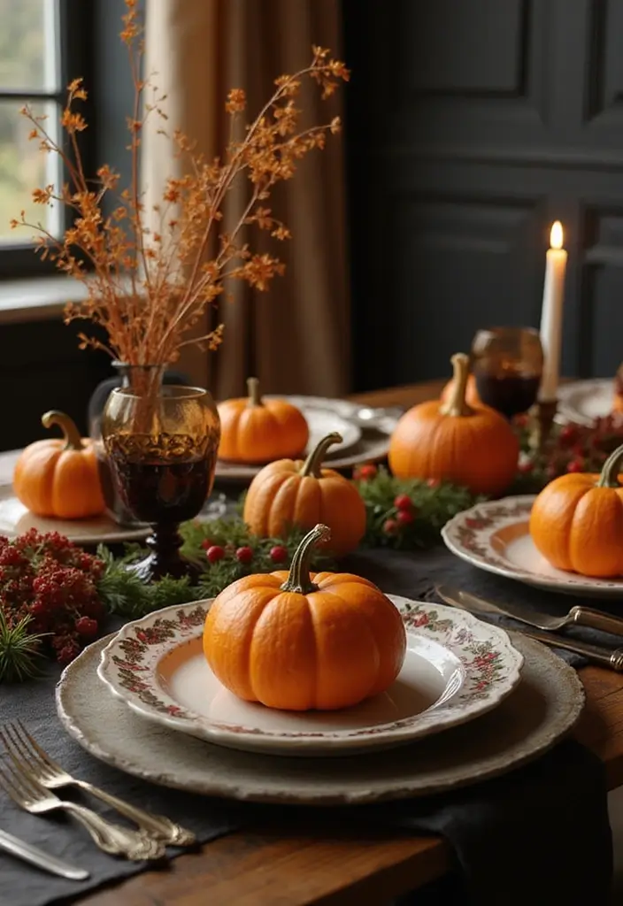 13 Spooky Halloween Decor Ideas for Small Apartments (#9 is my fave!) - 9. Halloween-Themed Table Settings