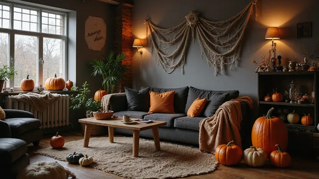 13 Spooky Halloween Decor Ideas for Small Apartments (#9 is my fave!)