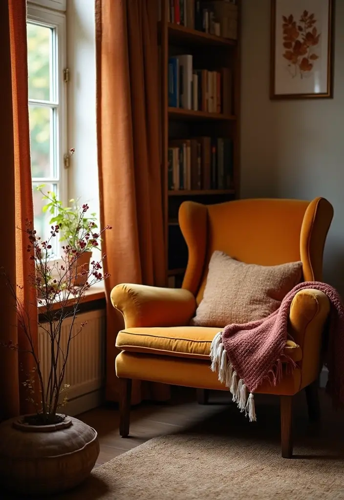 18 Cozy Fall Decor Ideas to Transform Your Home - 10. Create a Cozy Nook