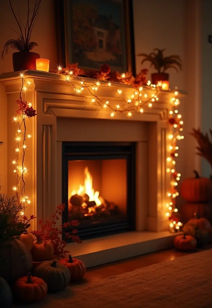 18 Cozy Fall Decor Ideas to Transform Your Home - 5. LED Fairy Lights