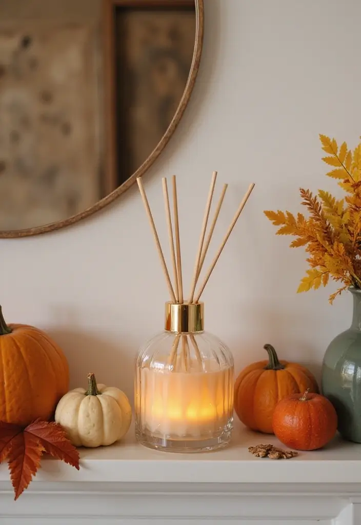 20 Cozy Fall Home Decor Ideas That Will Wrap You in Warmth This Season! - 14. Seasonal Fragrances with Diffusers