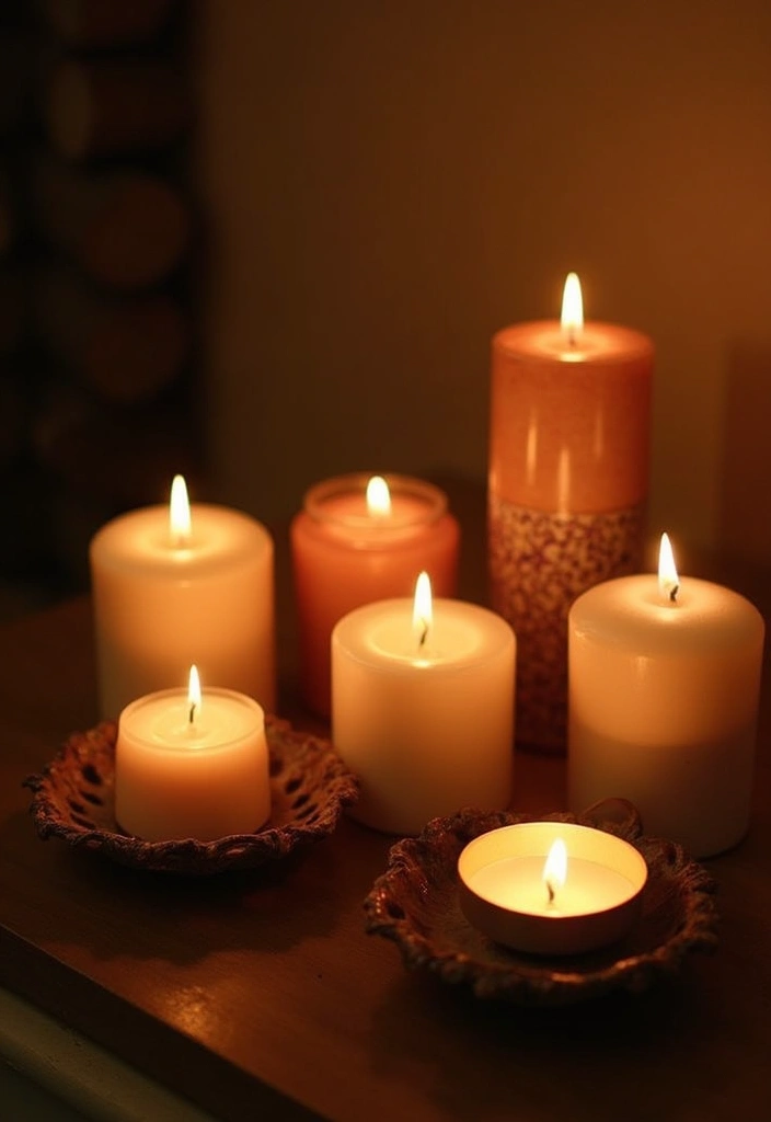 20 Cozy Fall Home Decor Ideas That Will Wrap You in Warmth This Season! - 4. Inviting Scented Candles