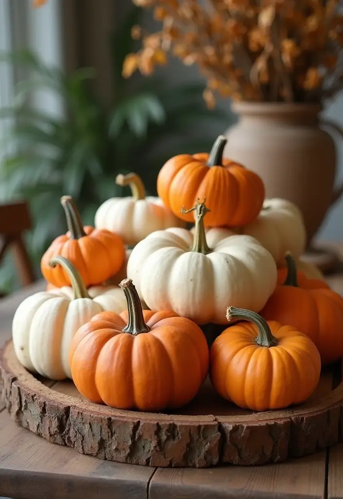 20 Cozy Fall Home Decor Ideas That Will Wrap You in Warmth This Season! - 5. Rustic Pumpkin Decor