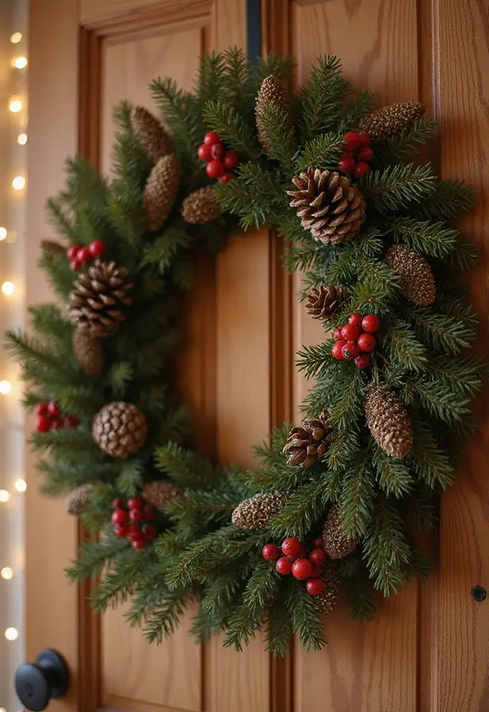 15 DIY Christmas Decor Ideas That Will Transform Your Home (Even #7 Is a Breeze!) - 1. Rustic Branch Wreath
