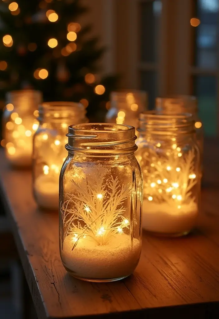 15 DIY Christmas Decor Ideas That Will Transform Your Home (Even #7 Is a Breeze!) - 6. Holiday Mason Jar Lanterns