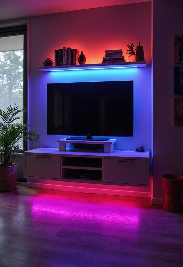 11 Lighting Ideas for Small Rooms That Will Make Them Feel Huge (You Won't Believe #5!) - 8. Color-Changing LED Strips 1