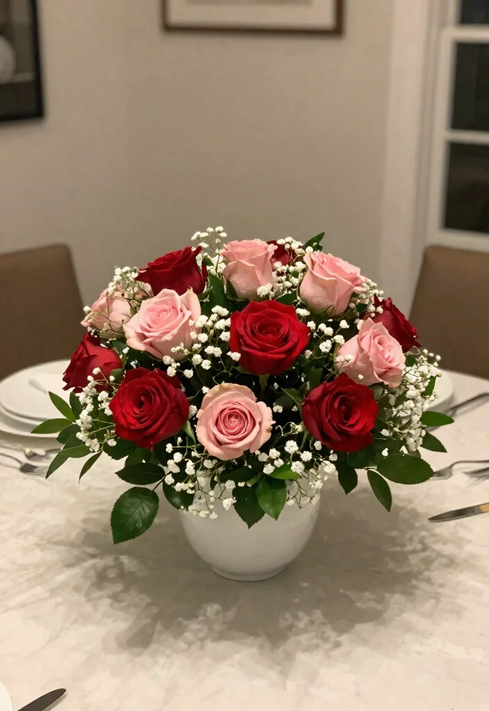 12 Cozy Valentine’s Day Decor Ideas for Your Small Apartment (You’ll Want to Snuggle Up!) - 8. Seasonal Floral Arrangements 1