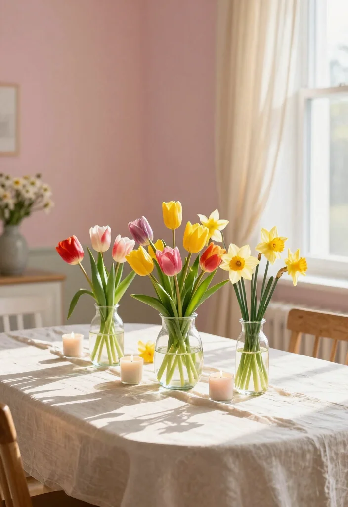 15 Spring Decor Ideas That'll Refresh Your Home in an Instant! - 1. Brighten Up with Fresh Flowers 1