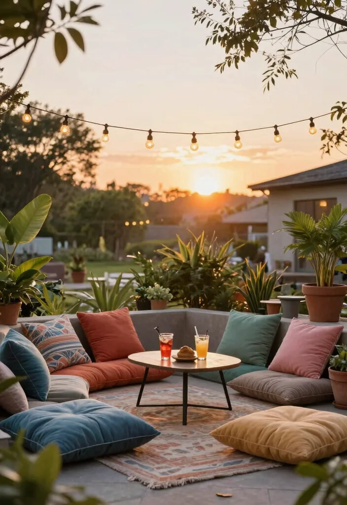 15 Spring Decor Ideas That'll Refresh Your Home in an Instant! - 11. Create a Cozy Outdoor Space 1