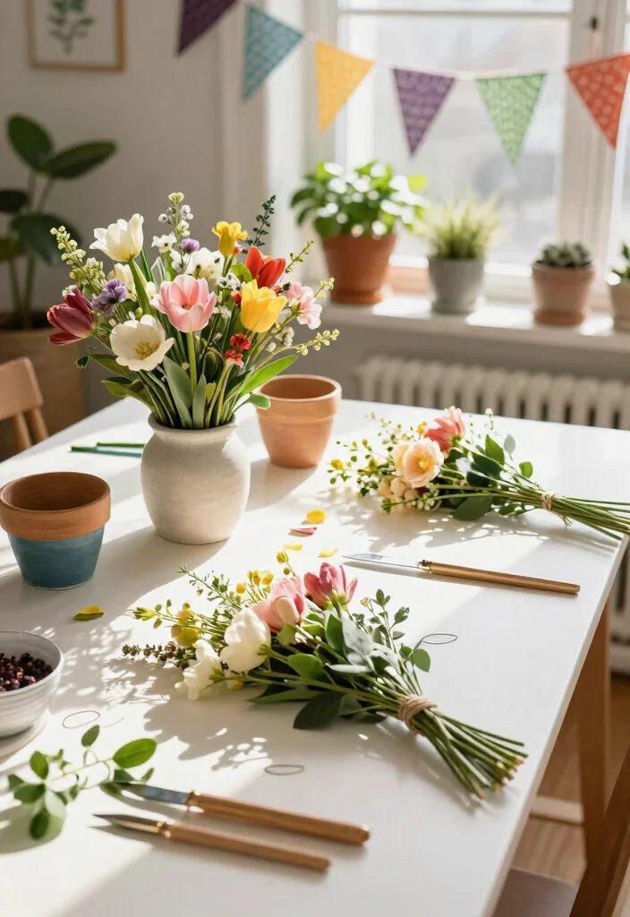 15 Spring Decor Ideas That'll Refresh Your Home in an Instant! - 14. Incorporate Seasonal Crafts 1