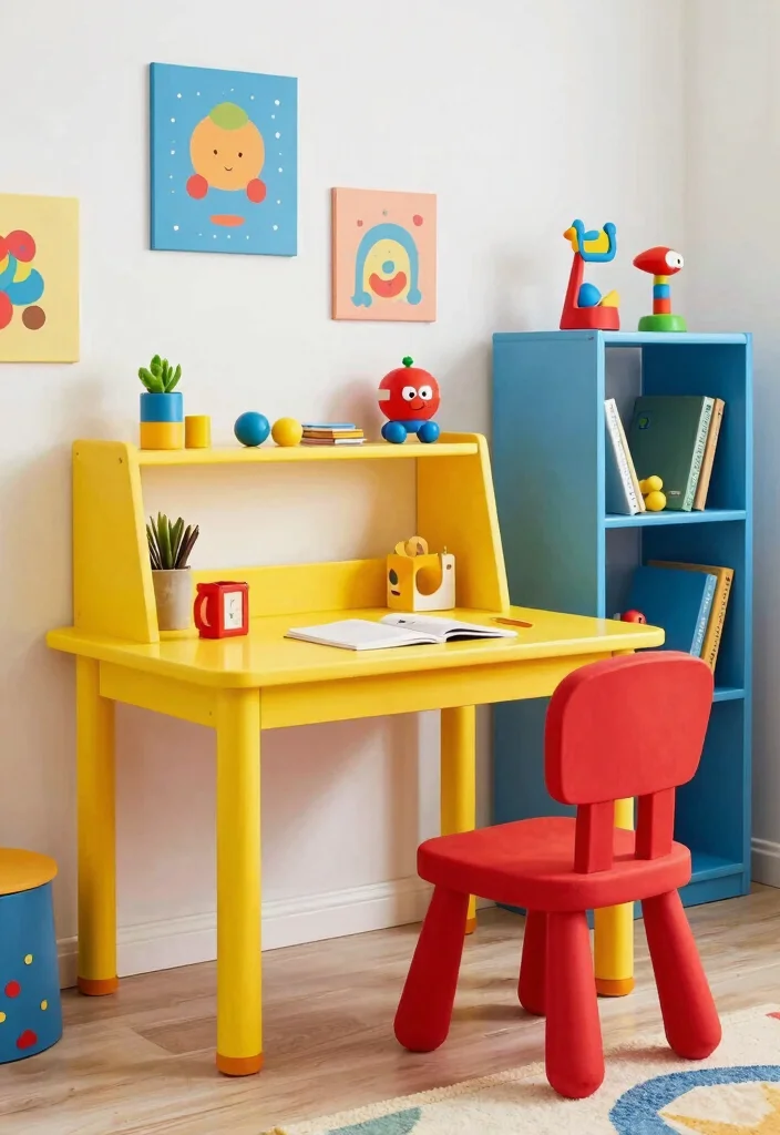 19 Colorful Kids Room Decor Ideas That Your Children Will Absolutely Love! - 13. Bright Furniture 1