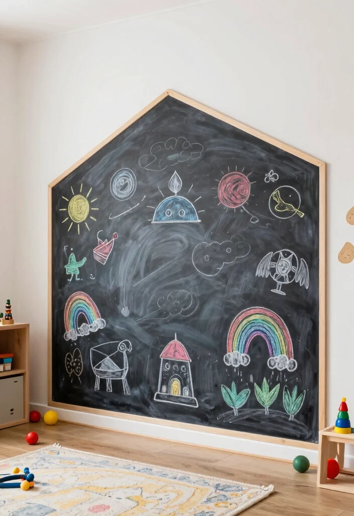 19 Colorful Kids Room Decor Ideas That Your Children Will Absolutely Love! - 14. Interactive Wall Features 1