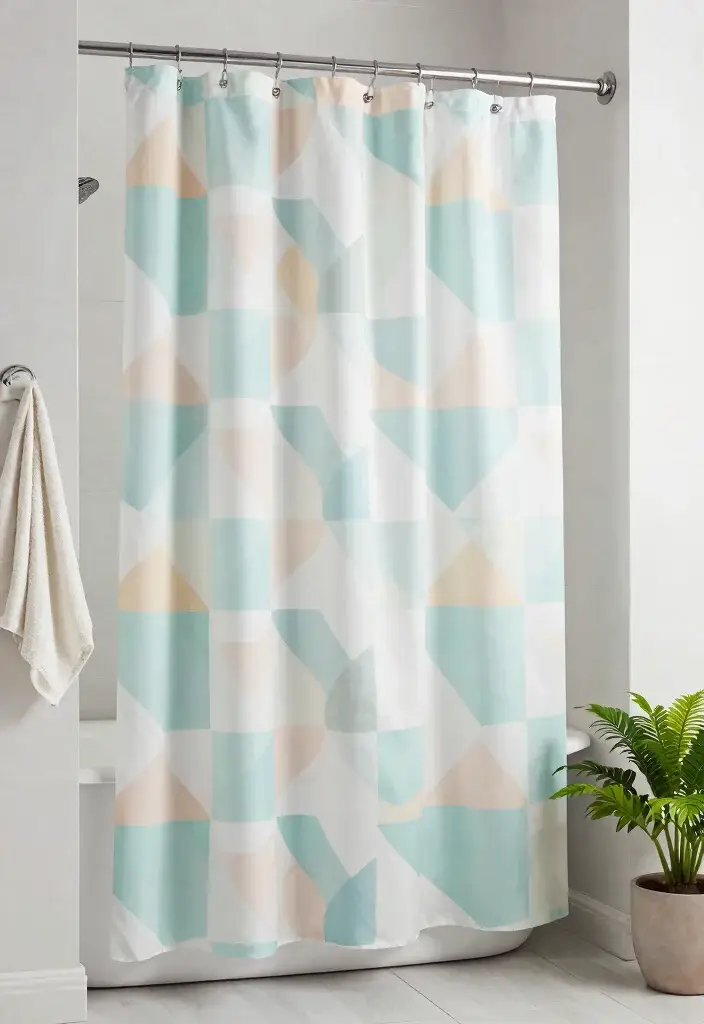 10 Chic Bathroom Decor Ideas That Maximize Small Spaces (Don’t Miss #3!) - 8. Chic Shower Curtains 1
