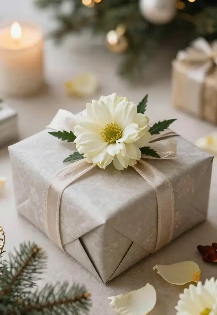 14 Easy DIY Flower Projects That'll Wow Your Guests! - 14. Flower-Topped Gifts 1