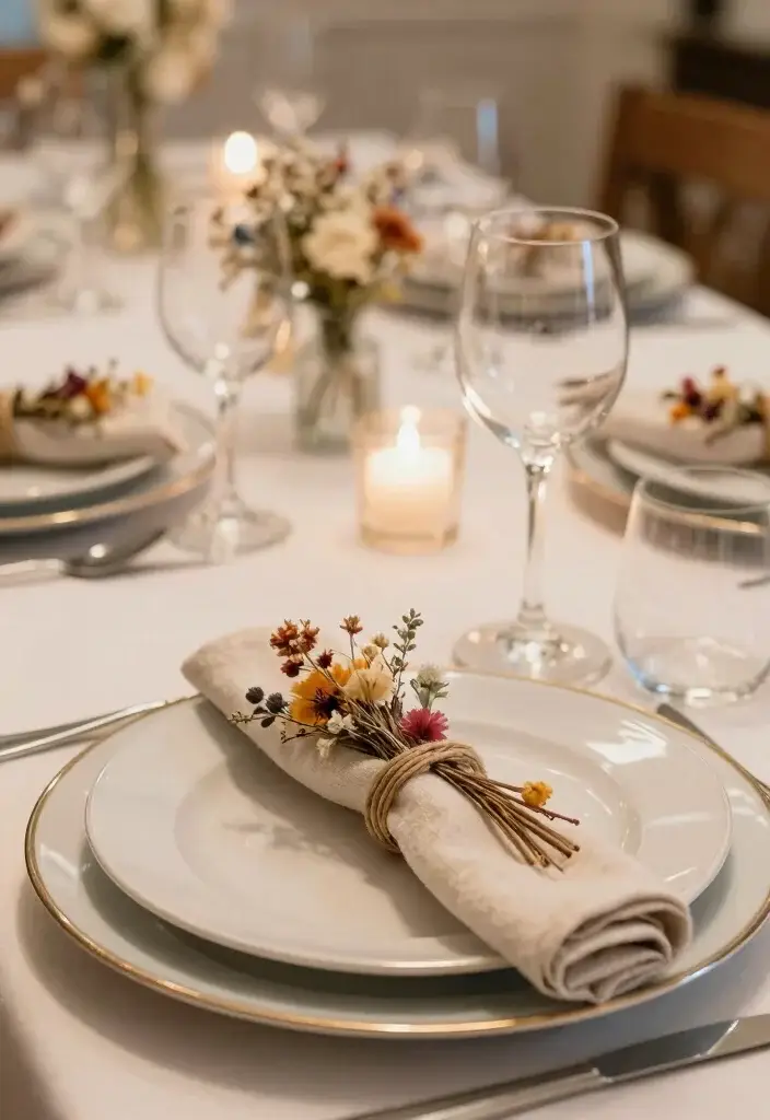 14 Easy DIY Flower Projects That'll Wow Your Guests! - 8. Floral Napkin Rings 1